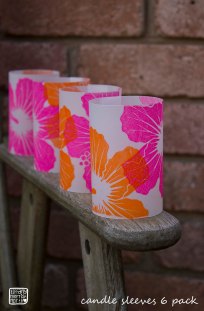Hibiscus Candle sleeves